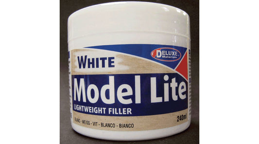 Deluxe Model Lite Balsa Filler, White: 240cc (DLMBD5)