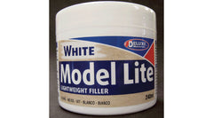 Deluxe Model Lite Balsa Filler, White: 240cc (DLMBD5)