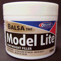 Deluxe  Model Lite Balsa Filler, Balsa Brown: 240cc