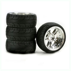 Duratrax Stinger Chrome 10mm Offset ST, Radial (4) (DTXC2812)