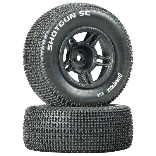 Duratrax 1/10 Shotgun SC Tire C2 Mounted Front Slash (2) (DTXC3686)