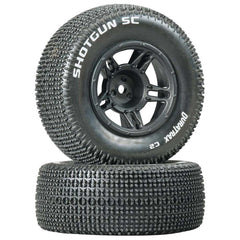 Duratrax 1/10 Shotgun SC Tire C2 Mounted Front Slash (2) (DTXC3686)