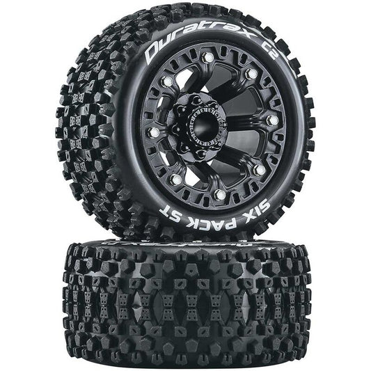 DuraTrax Six Pack ST 2.2 Tires, Black (2) (DTXC5103)