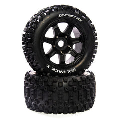 Duratrax Six Pack Mounted Black 24mm Kraton 8S (2) (DTXC5592)