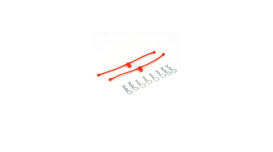 Du-Bro Body Klip Retainers, Orange (2) (DUB2252) Horizon Hobby