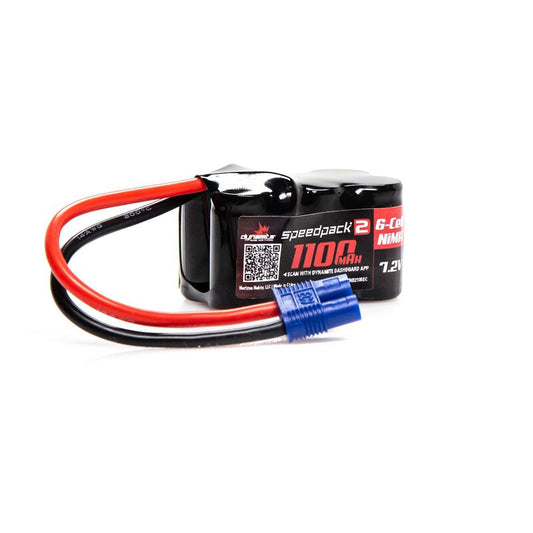 Dynamite Speedpack2 7.2V 1100mAh 6C NiMH, 3+3, EC3 (DYNB2105EC)