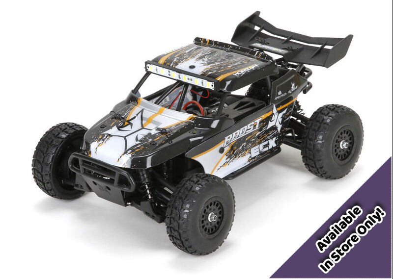 ECX 1/18 Roost 4WD Desert Buggy RTR, Black/Orange (Available In-store Only) (ECX01005)