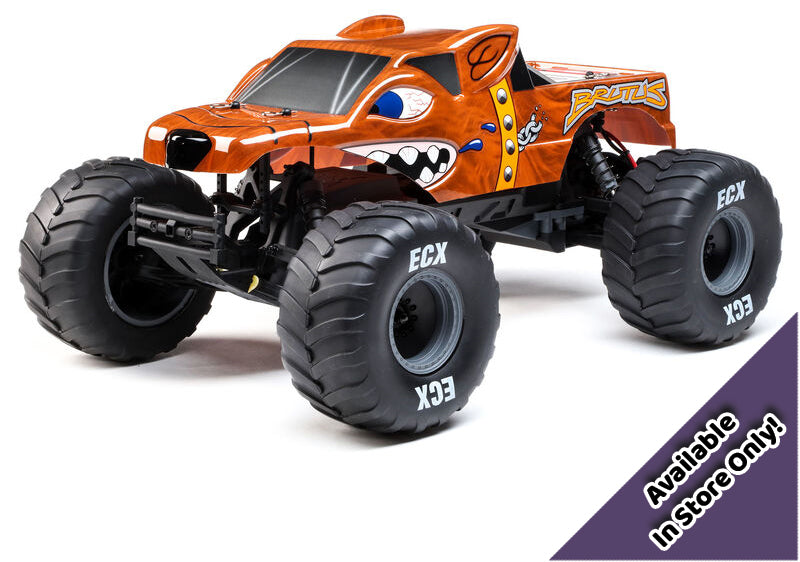 ECX 1/10 Brutus 2WD Monster Truck Brushed RTR (Available in-store only) (ECX03055)