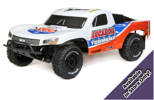 ECX 1/10 Torment 2WD SCT Brushed RTR, Lucas Oil (Available In-Store Only) (ECX03433T2)