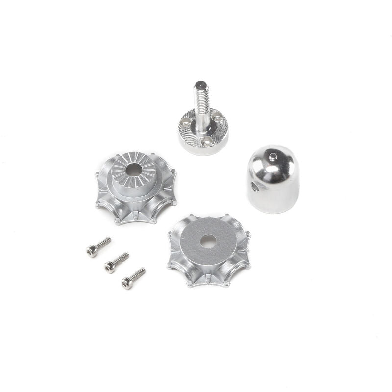 E-flite Prop Adapter, Aluminum Spinner, Plastic Hub: P-47 1.2m (EFL8457)