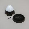 E-flite Spinner, 4 blade, 75mm: P-51D 1.2m, Black/White (EFL8951)