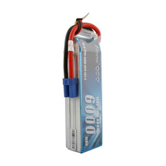 Gens Ace 6000mAh 22.2V 100C 6S1P Lipo Battery Pack with EC5 Plug-Short size