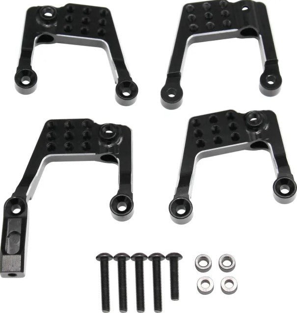 Hot Racing Aluminum Front & Rear Adjustable Shock Towers Enduro (EDR28301) Hobby Etc