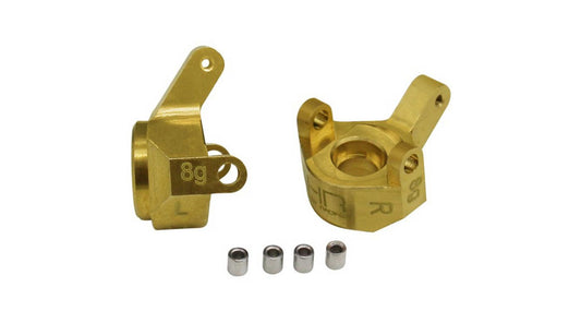 Hot Racing Brass Front Steering Knuckle: SCX24 (HRASXTF21H)