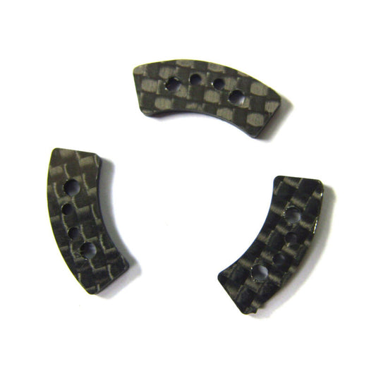 Hot Racing Carbon Fiber Long Slipper Clutch Pads (3): Traxxas (HRATRX15GSL)