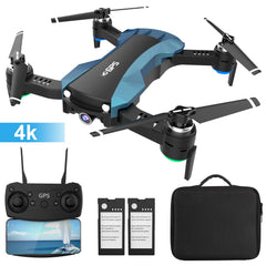 GPS Drone with 4K Camera 5G WiFi FPV RC Quadcopter (Blue)