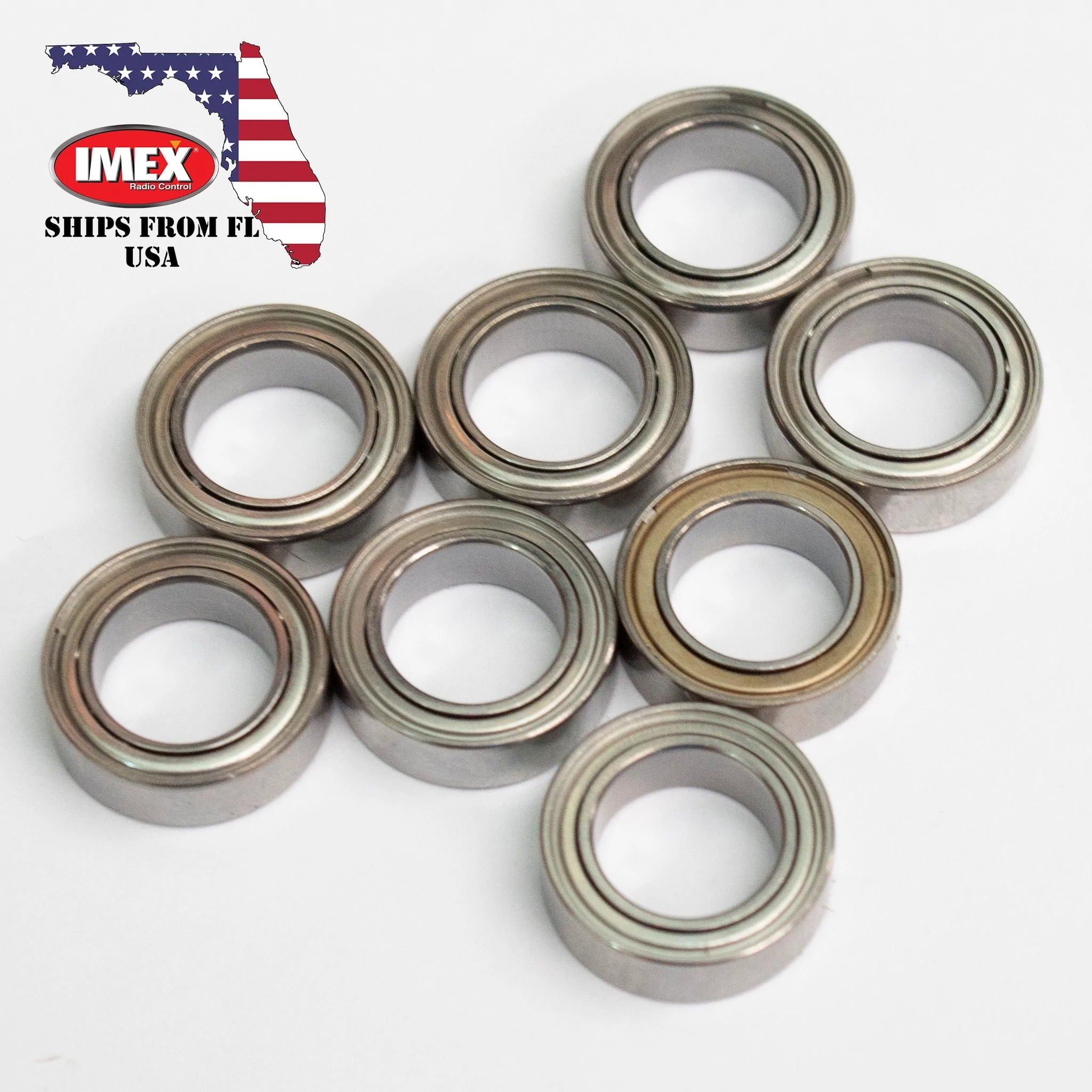 IMEX Ball Bearings - 7.93 x 12.7 x 3.95mm (x8) (IMX16743) IMEX