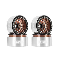 INJORA 1.9" Negative Offset 10.4mm Deep Dish Beadlock Wheel Rim for 1/10 RC Crawler (4) (W1949)