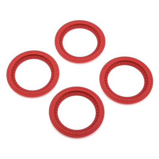 JConcepts Tribute Wheel Mock Beadlock Rings-glue-on, Red (4) JCO26517