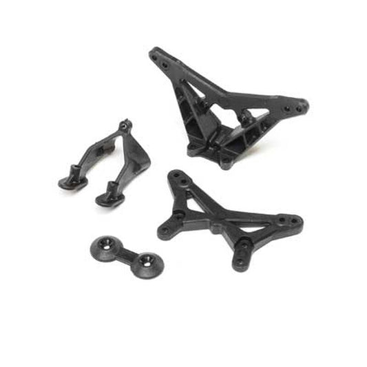 Losi FR/RR Shock Tower, Wing Stay: Mini-B (LOS214012)