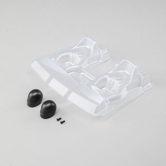 LOSI 1/10 Clear Interior Set with Helmets: Baja Rey (LOS230020)