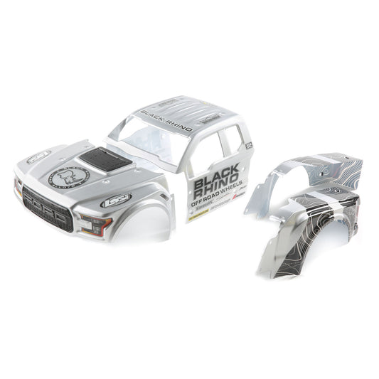 Losi Black Rhino Wheels Ford Raptor Body Set: Baja Rey (LOS230067)