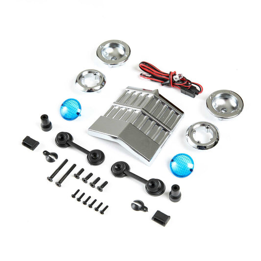 Losi Front LED Lights and Grill Set, Son Uva Digger: LMT (LOS240019)