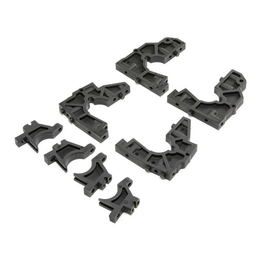 LOSI Front Rear Bulkhead Set: DBXL-E 2.0 (LOS251102)