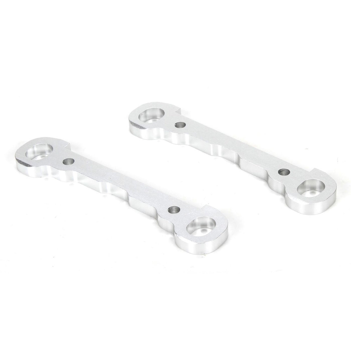 Losi Front Hinge Pin Braces, Aluminum, (2): MTXL (Silver) (LOS254030)