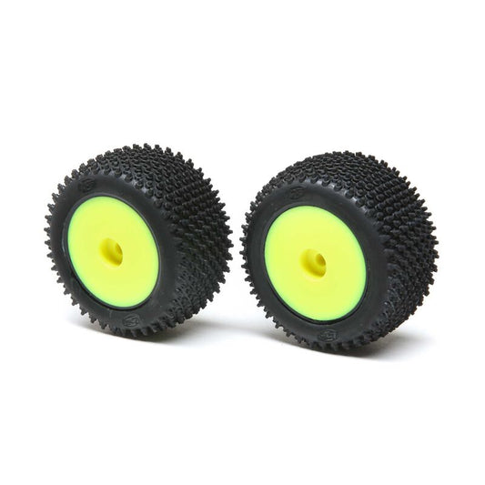 LOSI Step Pin Mounted Rear Tires, Yellow (2): Mini-T 2.0 (LOS41009)