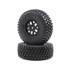 LOSI 1/10 Alpine Front/Rear 2.2/3.0 Pre-Mounted Tires, 12mm Hex (2): Baja Rey (LOS43025)