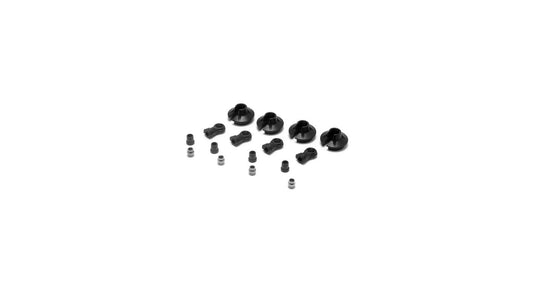 LOSI 15mm Shock Ends, Cups, Bushing: 8B 2.0 (LOSA5435)