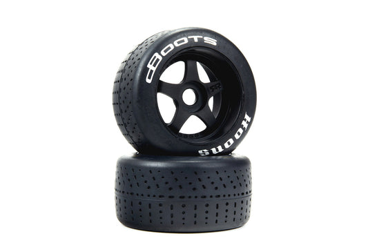 ARRMA 1/7 dBoots Hoons Rear 107 Silver Pre-Mounted Belted Tires, 17mm Hex (2) (ARA550084)