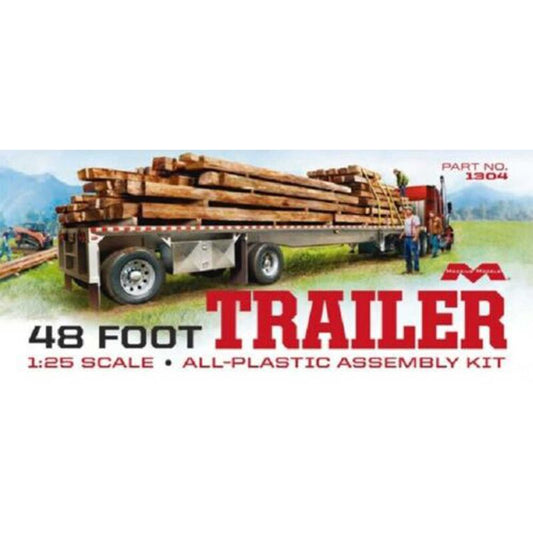 Moebius Models 1/25 48' Flatbed Trailer with Cambered Deck (MOE1304)