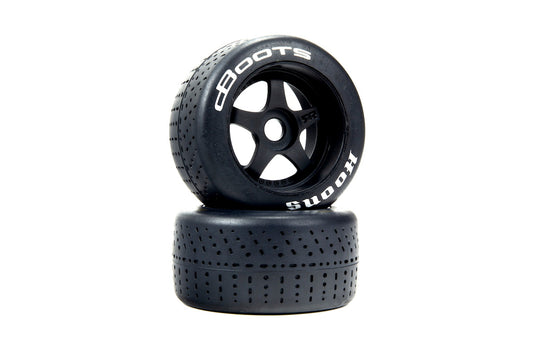 ARRMA 1/7 dBoots Hoons 53/107 2.9 White Belted 5-Spoke Mounted Wheels, 17mm Hex (2) (ARA550073)