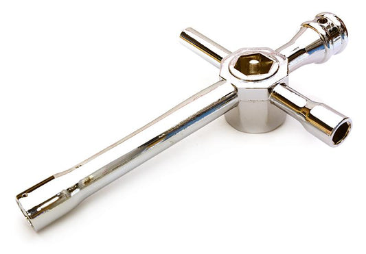 Integy Universal Cross Hex Wrench 5.5mm, 7mm, 8mm, 10mm, 12mm & 17mm (OBM-1466SILVER)
