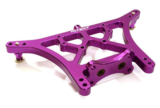 Integy Alloy Machined Rear Shock Tower for Traxxas Rustler 2WD, Slash 2WD, Stampede 2WD (OBM-3638PURPLE)