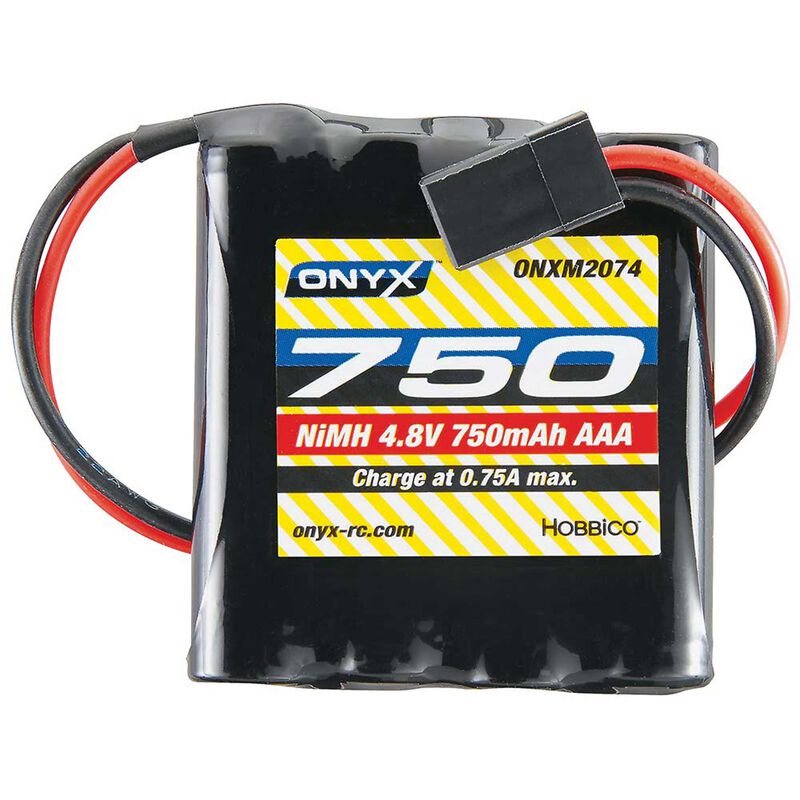 Onyx 4.8V 750mAh NiMH AAA Flat Receiver Battery: Universal Receiver (ONXM2076)
