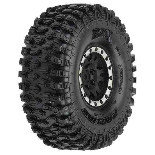 Pro-Line 1/10 Hyrax Predator F/R 1.9" Mounted 12mm Blk/Slvr Impulse (2) (PRO1012812) Horizon Hobby