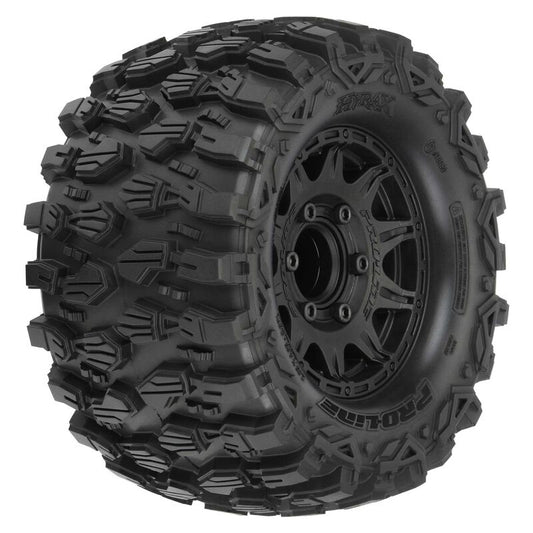 Pro-Line Hyrax 2.8" Mounted F/R Tires, Black 6x30: Stampede (PRO1019010)