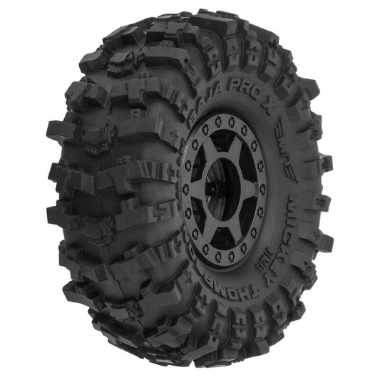 Pro-Line 1/24 Mickey Thompson Baja Pro X F/R 1.0" MTD 7mm Black Holcomb (4) (PRO1021510) Horizon Hobby
