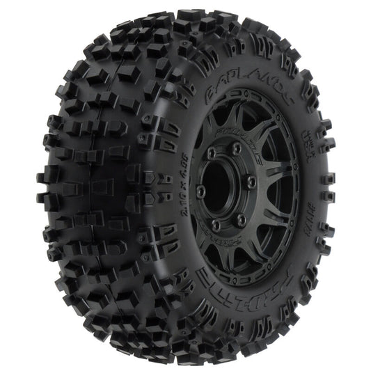 Pro-Line Badlands 2.8" MTD Raid Black 6x30 F/R (PRO117310)