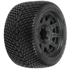 Pro-Line 1/8 Road Rage F/R 3.8" MT Tires Mounted 17mm Blk Raid (2) Item (PRO117710) Horizon Hobby