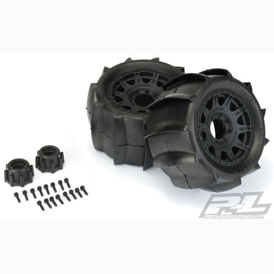 Pro-Line Sling Shot 3.8 Sand Tires, Raid Wheel (2) (PRO117910) Horizon Hobby