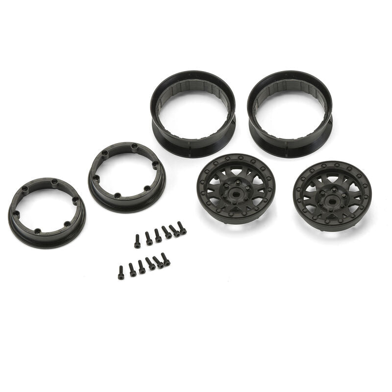 Pro-Line 1/10 Impulse Front/Rear 1.9" 12mm Rock Crawler Wheels (2) Black (PRO276903) Horizon Hobby