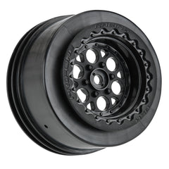 Pro-Line 1/10 Showtime+ Wide Rear 2.2"/3.0" 12mm Drag Wheels (2) Black (PRO279403)