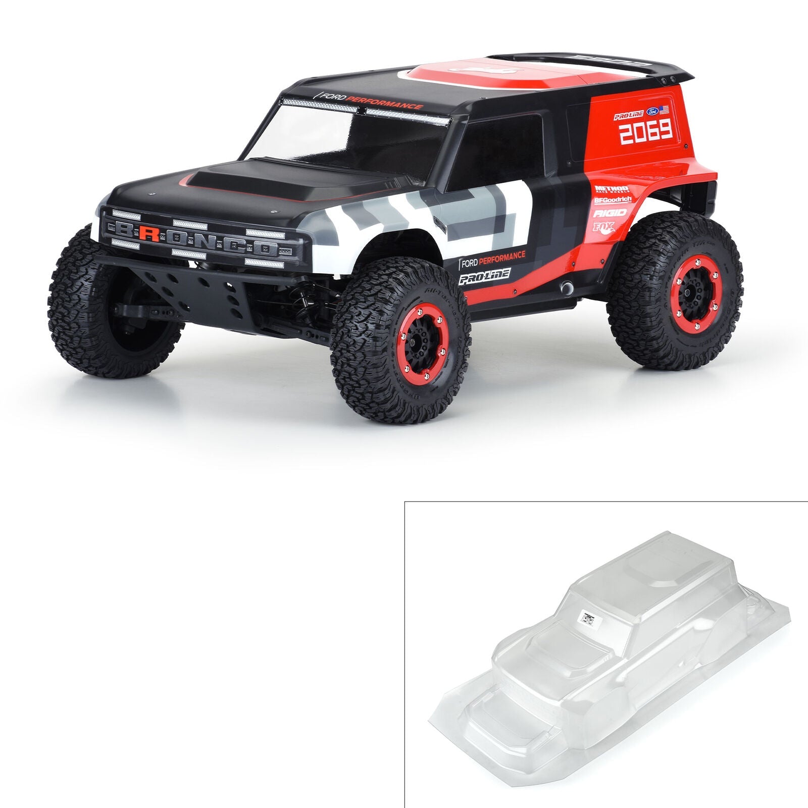 Pro-Line 1/10 Ford Bronco R Clear Body: Short Course (PRO358600) Horizon Hobby