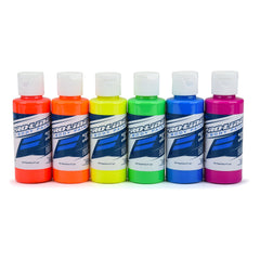 Pro-Line RC Body Paint Fluorescent Color Set (6 Pack) (PRO632303)