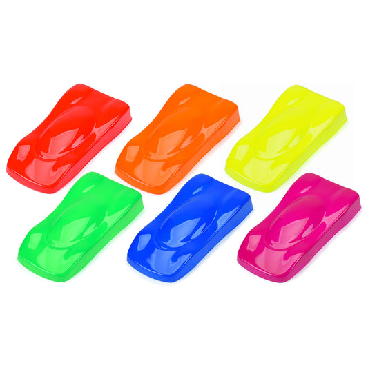 Pro-Line RC Body Paint Fluorescent Color Set (6 Pack) (PRO632303)