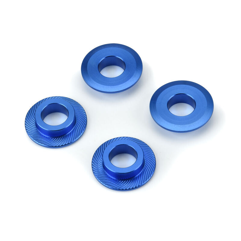 Pro-Line 1/5 Billet Adapter Washer Aluminum F/R (4) Blue (PRO637900)